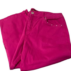 Three Wishes Pink Capris. Girls size‎ 16 (Y-3)